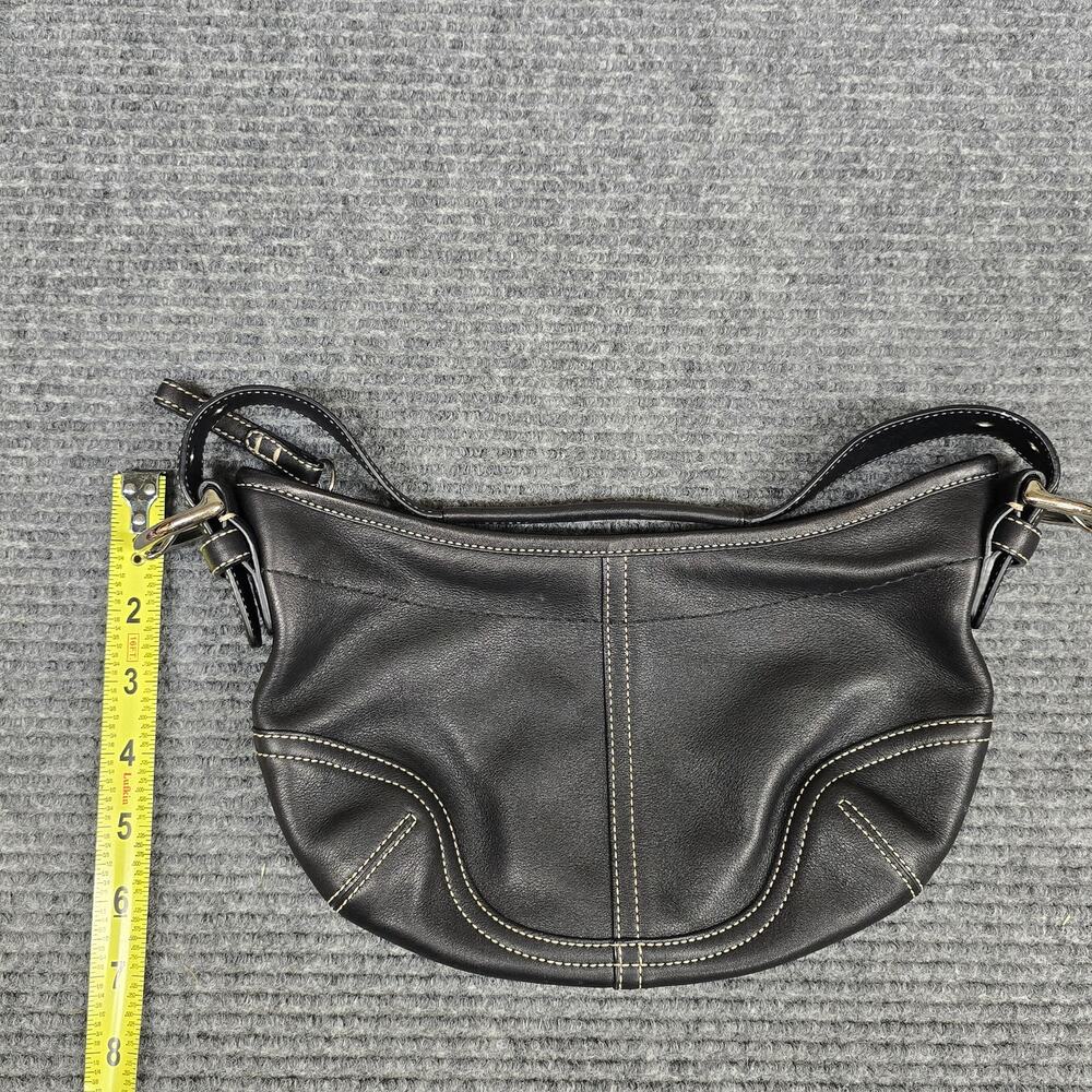 Coach 9541 Soho Small Hobo Bag Black Leather Y2K Shoulder Purse - Picture 7 of 7